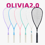SALYWEE Olivia2.0 Full Carbon Squash Racket SY1028 69cm Length 21cm Width Light‑Weight Indoor Training Squash Racket