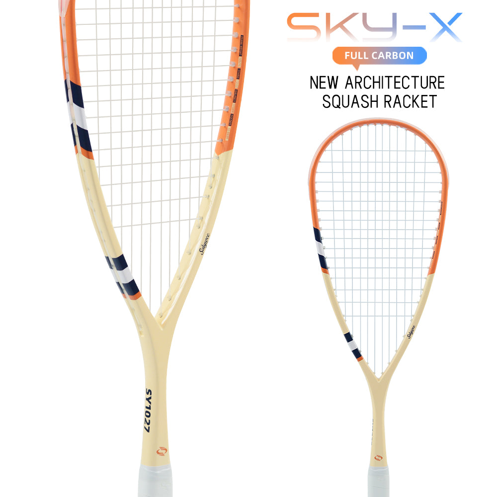 SALYWEE SKY.X SY1027 Squash Racket 40T Carbon Fiber 508cm² Head Size 370mm Balance Point 690mm Length Competition Squash Racquet