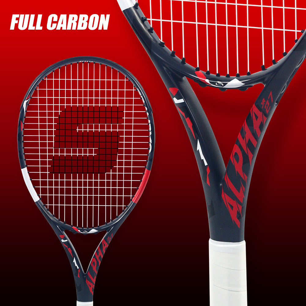 SALYWEE ALPHA SY1111 Full Carbon Tennis Racquet 273g Unstrung 16×19 String Pattern 50-60LBS Tension Recreational Tennis Racket