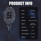 SALYWEE UNI360 Tennis Racket T800 Carbon Fiber 105in² Head 16×19 String Pattern Stable Control for Intermediate Adult Players