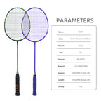 SALYWEE TWIST SY909 Pre‑Strung Full Carbon Fiber Badminton Racket 75±5g, 290±5MM Balance, 675±5MM Length for Daily Training & Competition