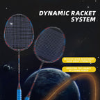 SALYWEE Torpedo SY901 Pre‑Strung Carbon Badminton Racket Lightweight Full‑Size Frame for Backyard & Weekend Recreational Badminton Games