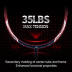 SALYWEE DARKNESS Full Carbon Fiber Badminton Racket 4U Offensive Specs, High‑Tension Tolerance ≤35LBS, Stable Frame For Pro‑Grade Hitting Performance