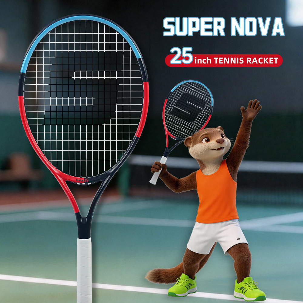 SALYWEE Children Tennis Racket Aluminum-Carbon Frame 4 Sizes Optional Lightweight For Kids Height Matching Training Use