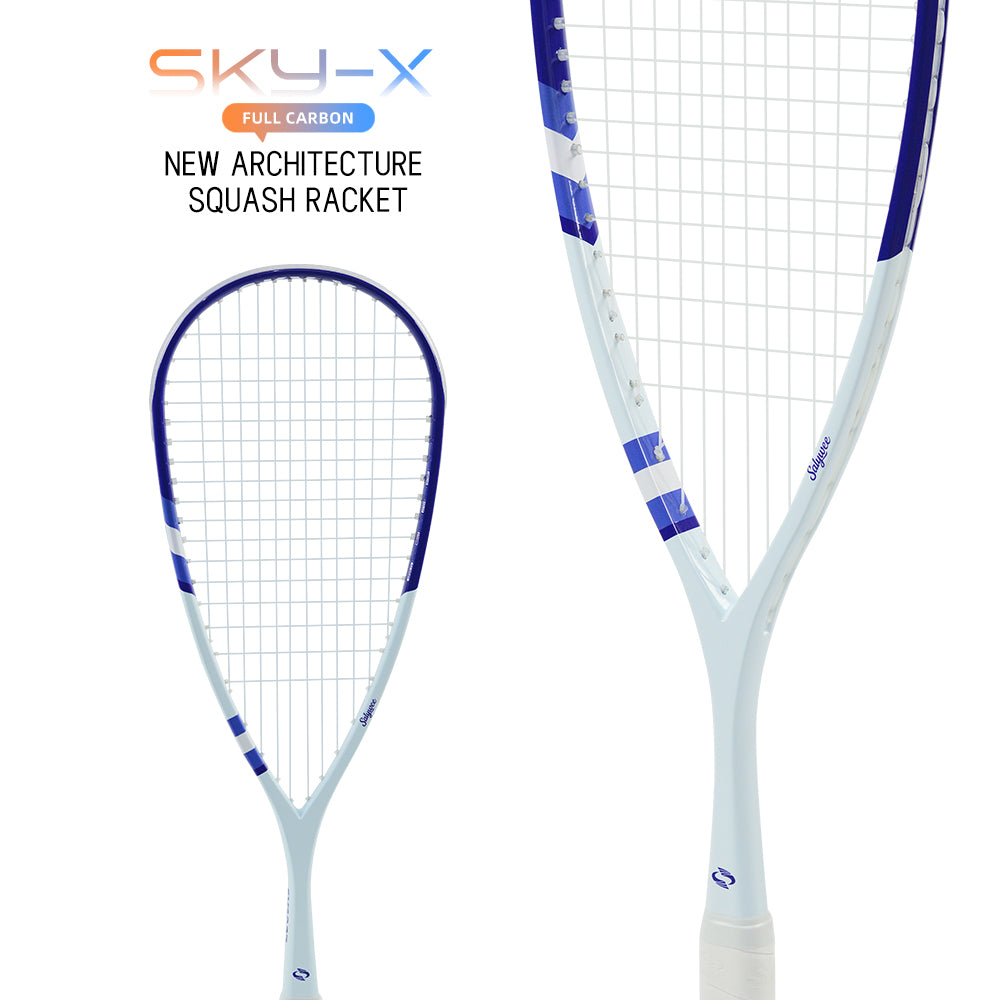SALYWEE SKY.X SY1027 Squash Racket 40T Carbon Fiber 508cm² Head Size 370mm Balance Point 690mm Length Competition Squash Racquet