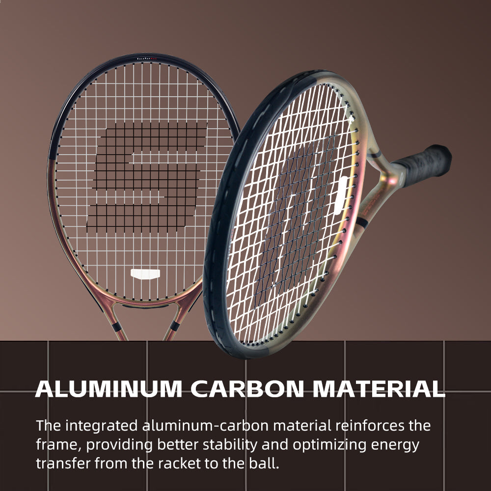 SALYWEE RACERUN MAX SY1117MAX Tennis Racket | Aluminum Carbon 295g 102in² 16×19 Pre-Strung Adult Racquet