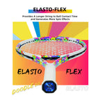 SALYWEE Doodle 2.0 Colorful Doodle Graphic Tennis Racket Pre‑Strung Ready To Play Carbon Tennis Racket for Adult Tennis Lovers