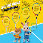 SALYWEE Children Tennis Racket Aluminum-Carbon Frame 4 Sizes Optional Lightweight For Kids Height Matching Training Use