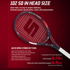 SALYWEE ALPHA SY1111 Tennisschläger Vollcarbon 273g unbesaitet 16×19 Saitenbild 50-60LBS Spannung Freizeitschläger