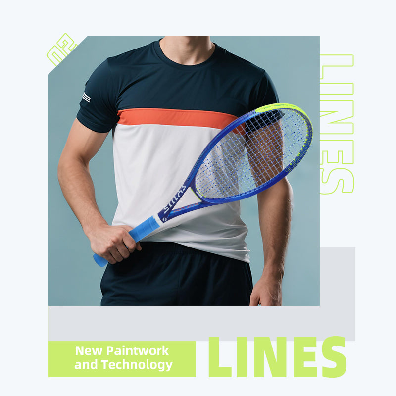 SALYWEE Blue Leap SY1115 Tennis Racket | 345g 330mm Balance Point Durable Frame for Outdoor Training & Matches