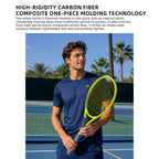 SALYWEE Phantom SY1112 Composite Carbon Fiber One-Piece Tennis Racquet 310g Unstrung 16×19 50-60LBS Recreational Tennis Racket