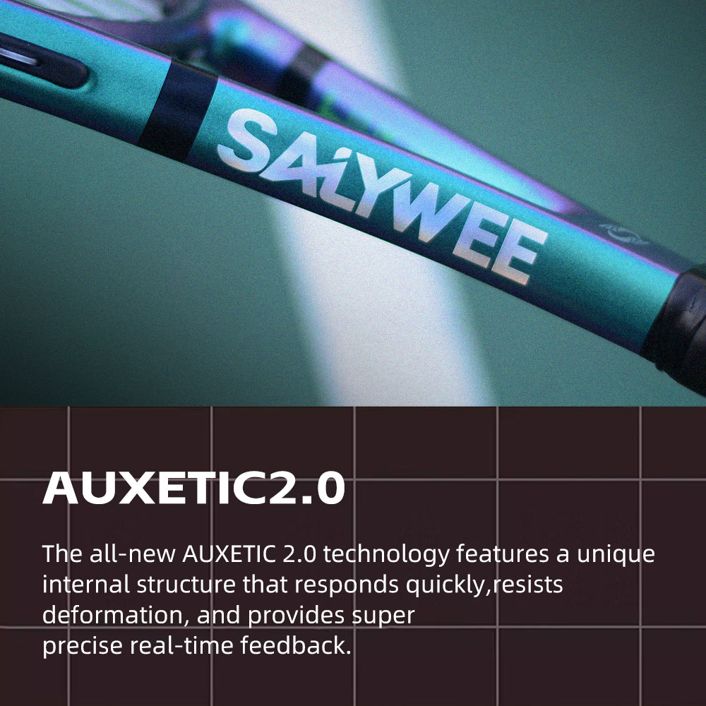 SALYWEE RACERUN MAX SY1117MAX Tennis Racket | Aluminum Carbon 295g 102in² 16×19 Pre-Strung Adult Racquet