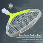 SALYWEE GEMINISR Squash Racket With Swivel & Acoustic Line Hole Spin Shaft Design High Spin Competitive Squash Racket