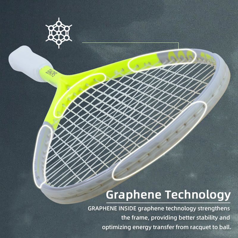 SALYWEE GEMINISR Squash Racket With Swivel & Acoustic Line Hole Spin Shaft Design High Spin Competitive Squash Racket