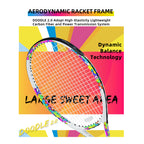 SALYWEE Doodle 2.0 Colorful Doodle Graphic Tennis Racket Pre‑Strung Ready To Play Carbon Tennis Racket for Adult Tennis Lovers