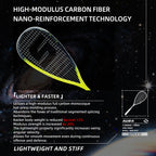 SALYWEE AURA SY1026 Full Carbon Squash Racquet 140g Unstrung 14×18 String Pattern 692mm Length Recreational Squash Racket
