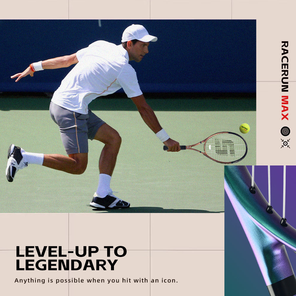 SALYWEE RACERUN MAX SY1117MAX Tennis Racket | Aluminum Carbon 295g 102in² 16×19 Pre-Strung Adult Racquet