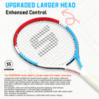 SALYWEE Children Tennis Racket Aluminum-Carbon Frame 4 Sizes Optional Lightweight For Kids Height Matching Training Use
