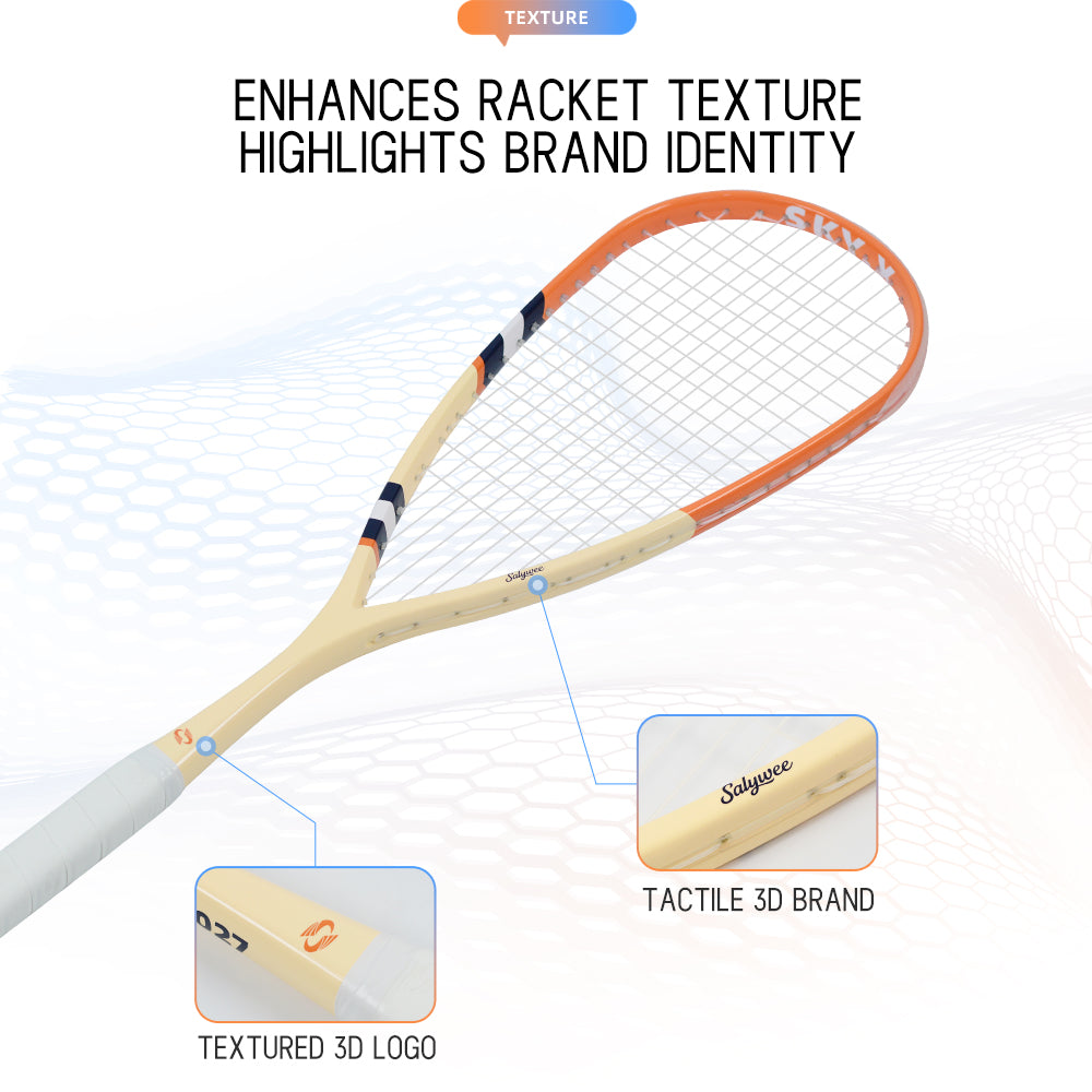 SALYWEE SKY.X SY1027 Squash Racket 40T Carbon Fiber 508cm² Head Size 370mm Balance Point 690mm Length Competition Squash Racquet