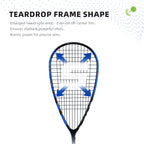 SALYWEE EAGLE Pro Squash Racket Full Carbon Fiber Pre-Strung Balanced Frame for Intermediate & Advanced Players