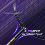SALYWEE HERTZ SY902 Flexible 24T Shaft Badminton Racket Efficient Power Storage & Release Maximize Hitting Force for Adult Players