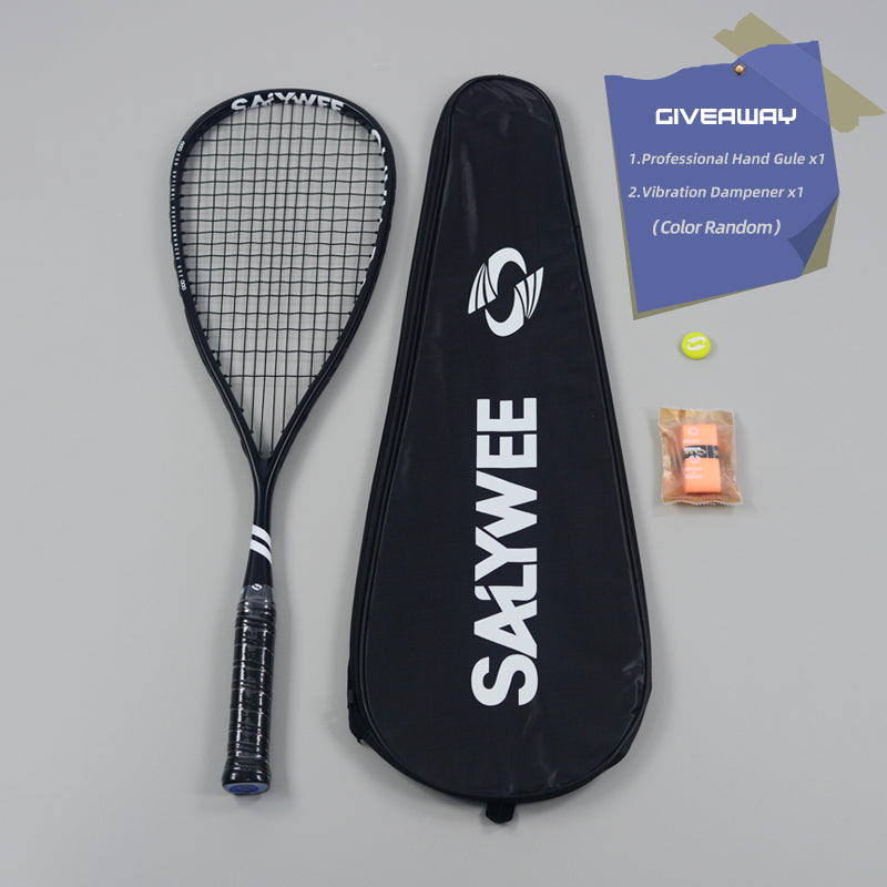 SALYWEE Olivia2.0 Full Carbon Squash Racket SY1028 69cm Length 21cm Width Light‑Weight Indoor Training Squash Racket