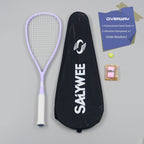 SALYWEE Olivia2.0 Full Carbon Squash Racket SY1028 69cm Length 21cm Width Light‑Weight Indoor Training Squash Racket
