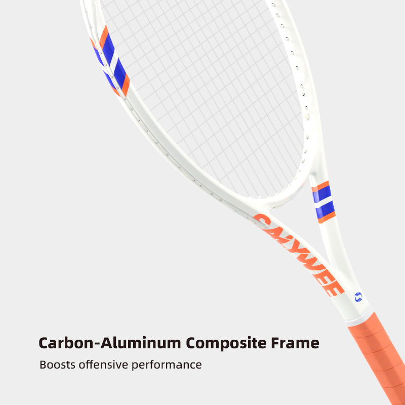 SALYWEE POWER 2.0 & POWER 100 Carbon Composite Tennis Racket | 285g 16×19 Pre-Strung Adult Racquet