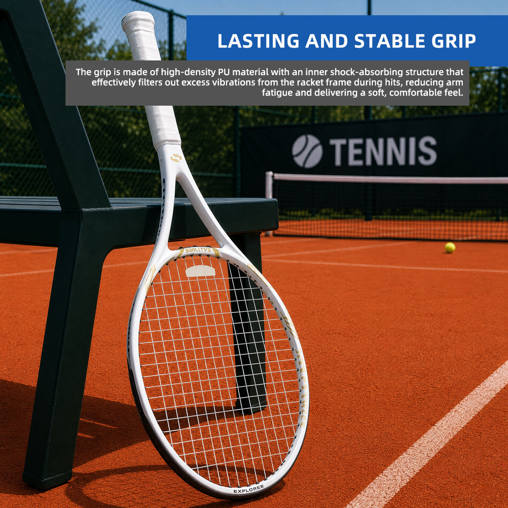 SALYWEE EXPLORER SY1119 Carbon Fiber Tennis Racket | 260g 102in² 16×19 Pre-Strung Adult Racquet