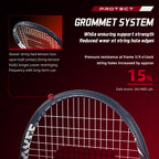 SALYWEE ALPHA SY1111 Tennisschläger Vollcarbon 273g unbesaitet 16×19 Saitenbild 50-60LBS Spannung Freizeitschläger