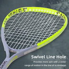 SALYWEE GEMINISR Squash Racket With Swivel & Acoustic Line Hole Spin Shaft Design High Spin Competitive Squash Racket