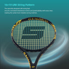 SALYWEE SY1114 Gungnir Mjolnir Pro Tennis Racket Full Carbon Frame Pre-Strung 102 sq.in for Recreational & Intermediate Players