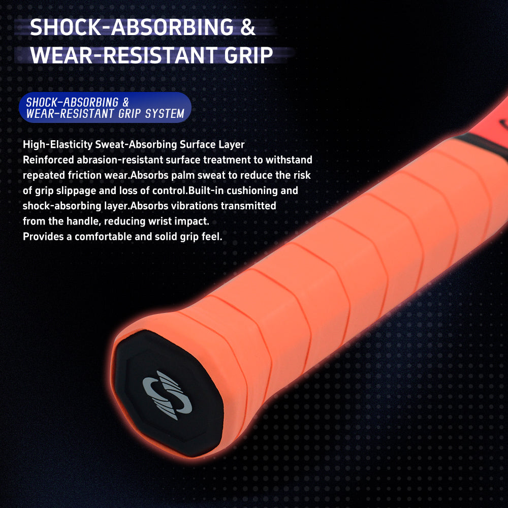 SALYWEE LITE·NEON SY1113 Gradient Fluorescent Orange Tennis Racket 16×19 String Pattern 330mm Balance Composite Carbon Tennis Racquet