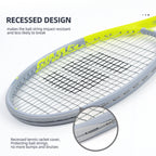 SALYWEE Gemini Composite Tennis Racket 69cm Length 330mm Balance Point 50-60LBS Tension Aluminum Carbon Frame Daily Practice Tennis Racket