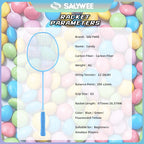SALYWEE Candy 4U Carbon Fiber Badminton Racket, 3 Vivid Colors Blue / Green / Fluorescent Yellow, 22‑26LBS, Beginner & Amateur Recreation Use