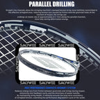 SALYWEE UNI360 Tennis Racket T800 Carbon Fiber 105in² Head 16×19 String Pattern Stable Control for Intermediate Adult Players