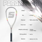 SALYWEE CK200 SY1025 Squash Racket T800 Carbon Fiber 139±5g Unstrung 360mm Balance Point Professional Training Squash Racket