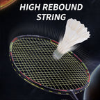 SALYWEE Torpedo SY901 Pre‑Strung Carbon Badminton Racket Lightweight Full‑Size Frame for Backyard & Weekend Recreational Badminton Games