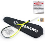 SALYWEE AURA SY1026 Full Carbon Squash Racquet 140g Unstrung 14×18 String Pattern 692mm Length Recreational Squash Racket