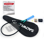 SALYWEE Gemini Composite Tennis Racket 69cm Length 330mm Balance Point 50-60LBS Tension Aluminum Carbon Frame Daily Practice Tennis Racket