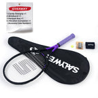 SALYWEE Gemini Composite Tennis Racket 69cm Length 330mm Balance Point 50-60LBS Tension Aluminum Carbon Frame Daily Practice Tennis Racket