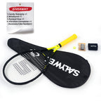 SALYWEE Gemini Composite Tennis Racket 69cm Length 330mm Balance Point 50-60LBS Tension Aluminum Carbon Frame Daily Practice Tennis Racket