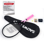 SALYWEE Gemini Composite Tennis Racket 69cm Length 330mm Balance Point 50-60LBS Tension Aluminum Carbon Frame Daily Practice Tennis Racket