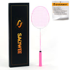 SALYWEE Blossom Rain SY905 Badminton Racket Composite Carbon 5U Light‑Weight Elegant Floral Frame Blue Purple Red Pink For Women Players