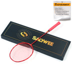 SALYWEE TWIST SY909 Pre‑Strung Full Carbon Fiber Badminton Racket 75±5g, 290±5MM Balance, 675±5MM Length for Daily Training & Competition