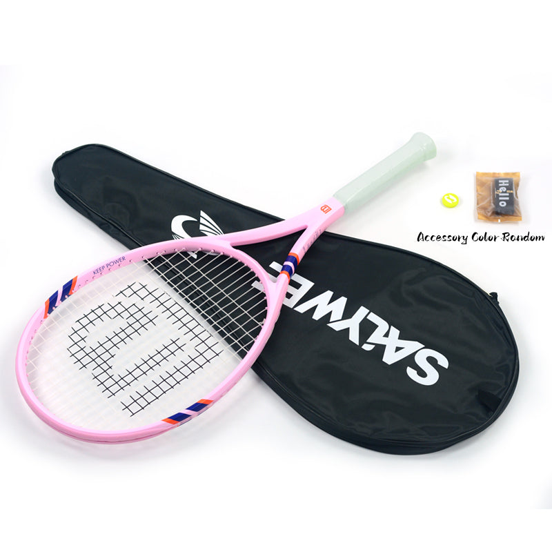 SALYWEE POWER 2.0 & POWER 100 Carbon Composite Tennis Racket | 285g 16×19 Pre-Strung Adult Racquet