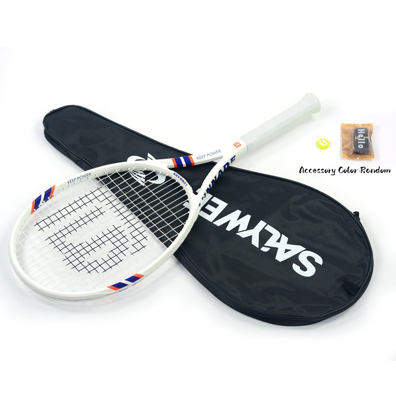 SALYWEE POWER 2.0 & POWER 100 Carbon Composite Tennis Racket | 285g 16×19 Pre-Strung Adult Racquet