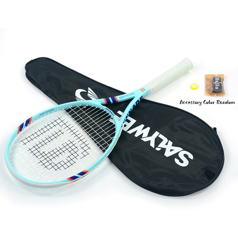 SALYWEE POWER 2.0 & POWER 100 Carbon Composite Tennis Racket | 285g 16×19 Pre-Strung Adult Racquet