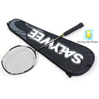 SALYWEE SY903 Holy Warriors Composite Carbon Badminton Racket Aero Wind‑Breaking Frame 4U Light Weight Fast Swing Pre‑Strung for Quick Rallies