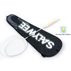 SALYWEE Bamboo Neutral Balance Full Carbon Badminton Racket Pre‑Strung 4U, 295±5mm Balance Point, 675±5mm Standard Length For All‑Round Play